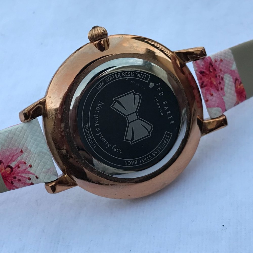Ted Baker London Watch Leather Floral Band Women W - Picture 10 of 11